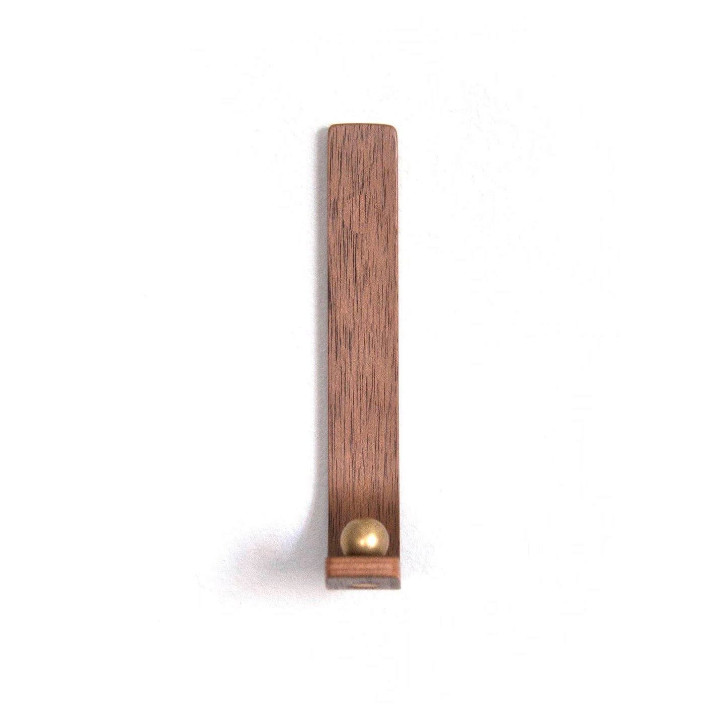 Modern Bent Plywood Wall Hook - Minimalist Wood Coat Hanger with Metal Accent