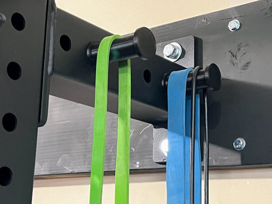 Carbon Fiber Infused Squat Rack Storage Pegs - 3D Printed Gym Gear Holder (6 Inch)