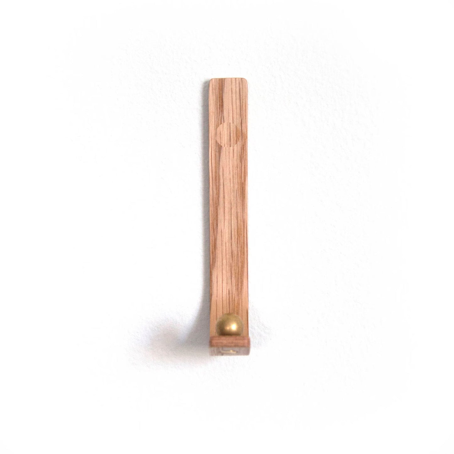 Modern Bent Plywood Wall Hook - Minimalist Wood Coat Hanger with Metal Accent