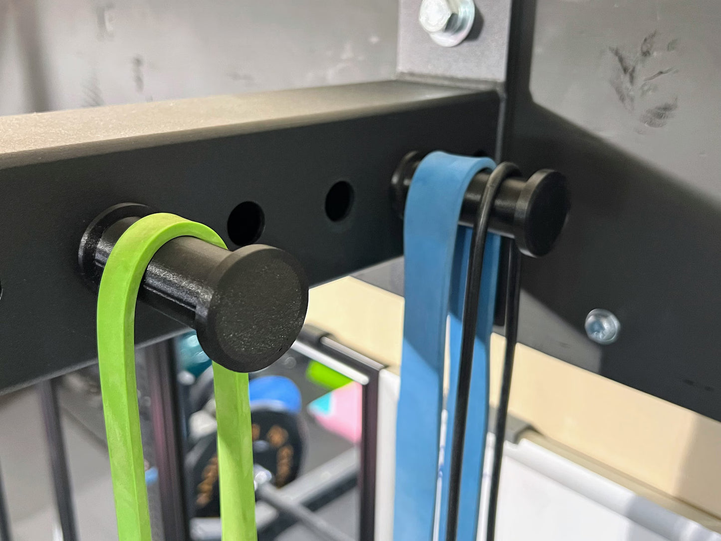 Carbon Fiber Infused Squat Rack Storage Pegs - 3D Printed Gym Gear Holder (6 Inch)
