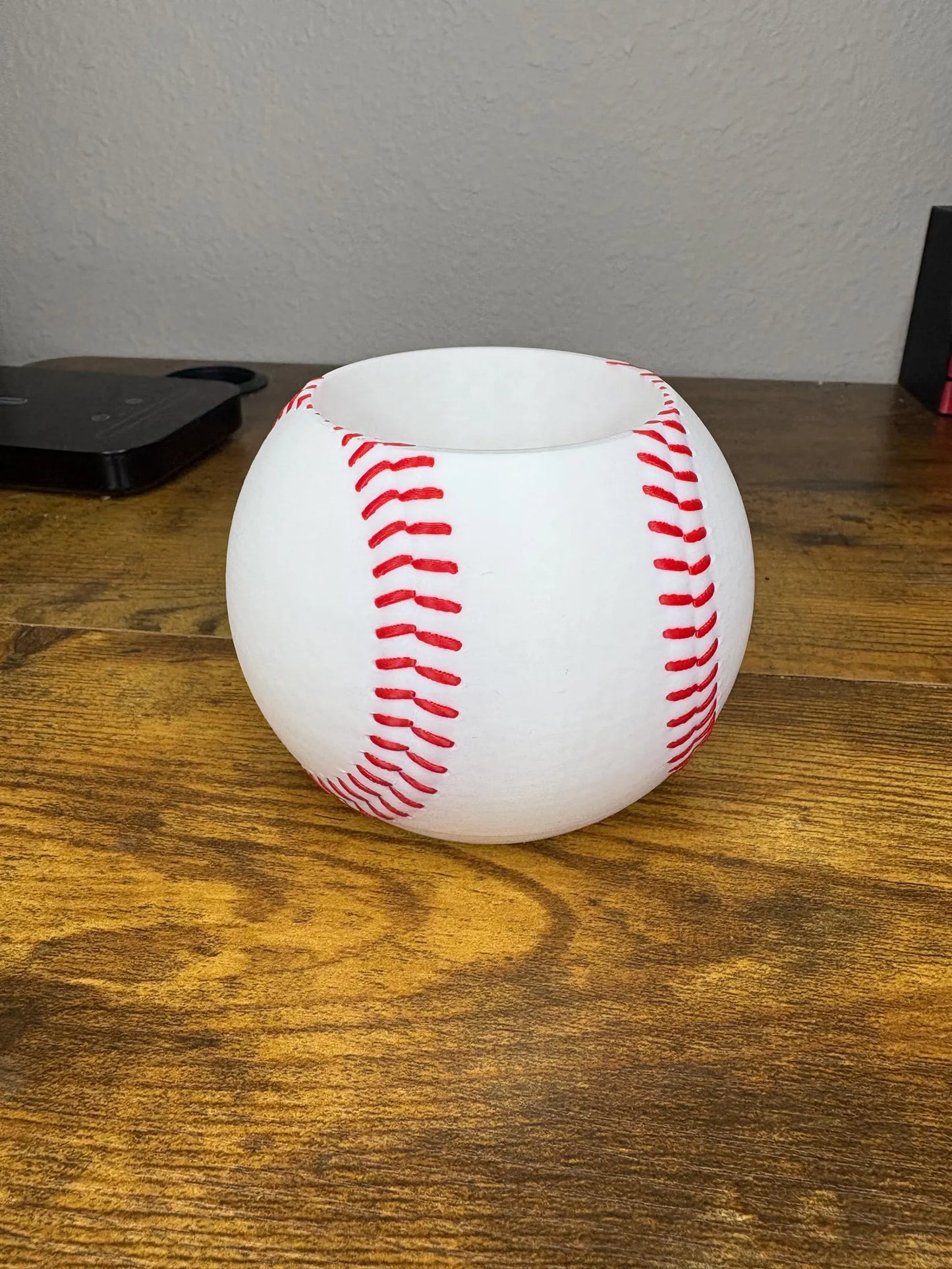 Baseball Pen & Pencil Holder - 3D Printed Desk Organizer (Sports Decor)
