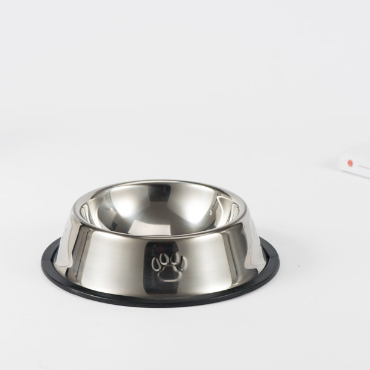 Premium Stainless Steel Pet Bowl - Non-Slip Rubber Base Food & Water Dish