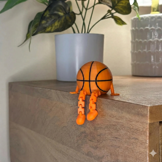 Basketball Buddy Desk Figurine - 3D Printed Sports Decor for Office & Room