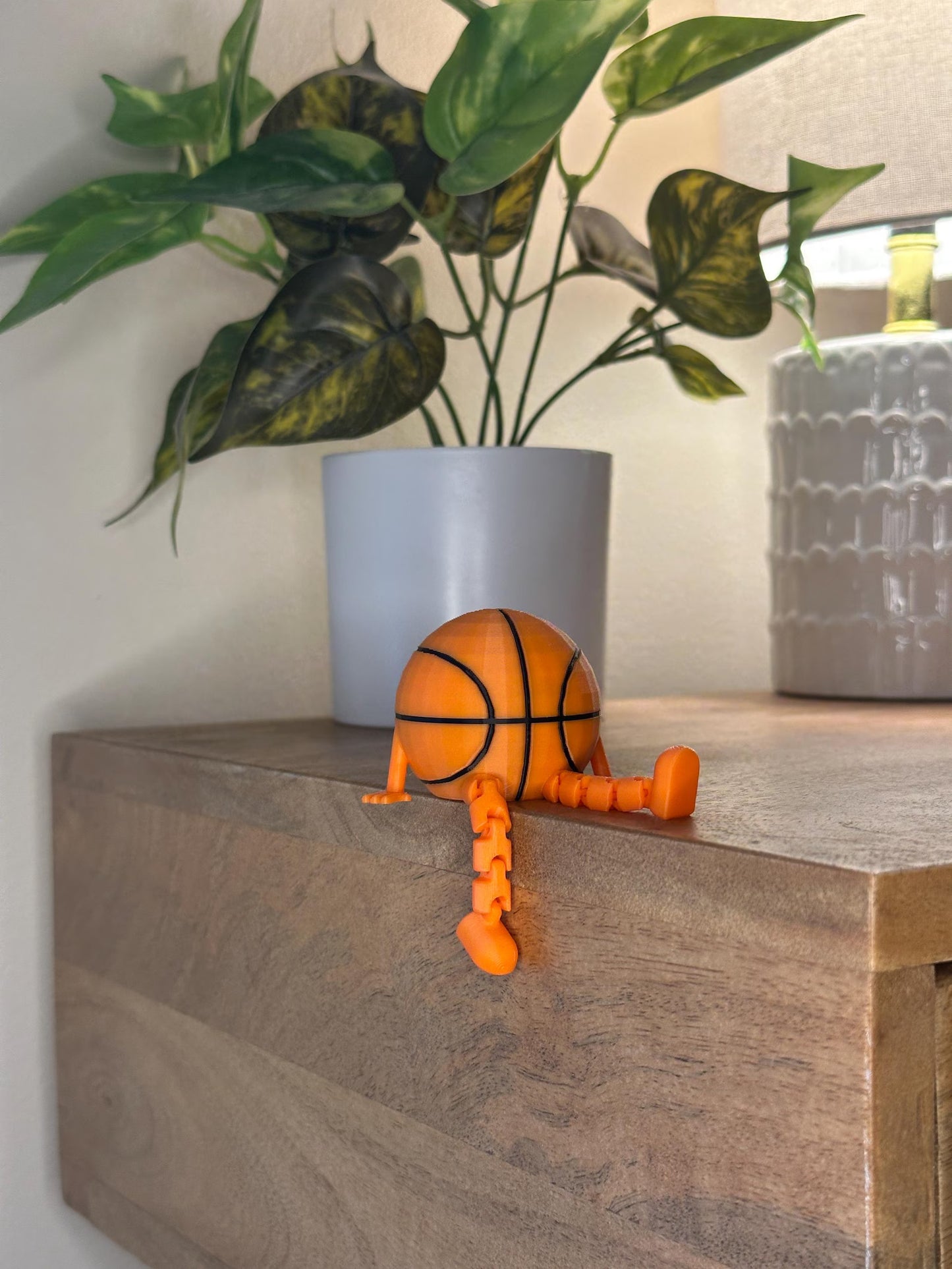 Basketball Buddy Desk Figurine - 3D Printed Sports Decor for Office & Room