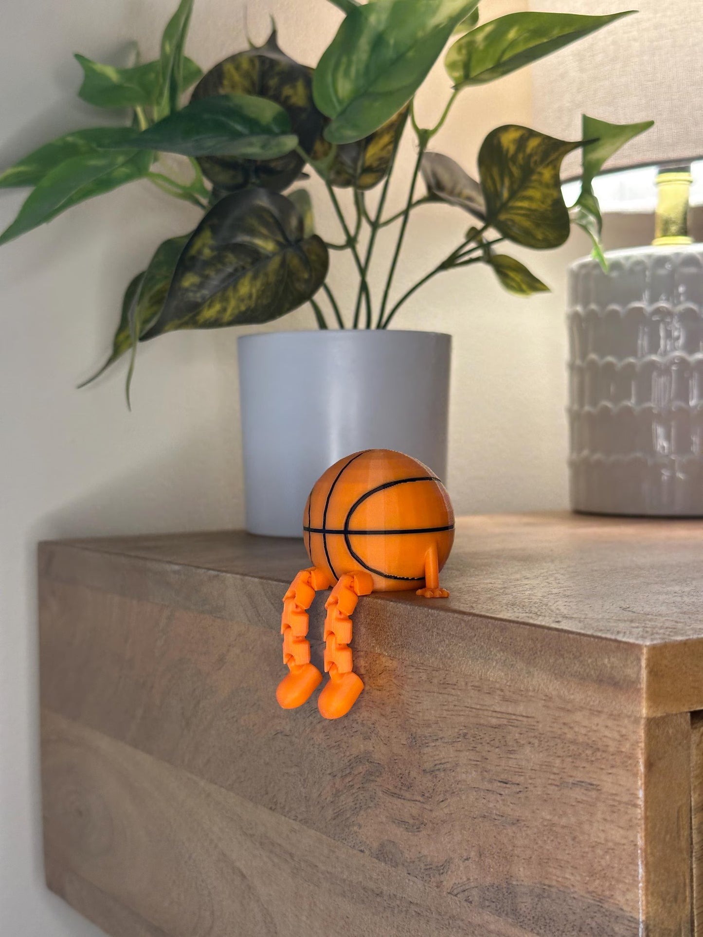 Basketball Buddy Desk Figurine - 3D Printed Sports Decor for Office & Room