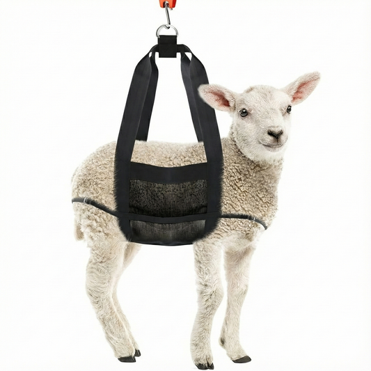 Mesh Weighing Sling for Small Animals - Hanging Scale Harness for Pets & Livestock