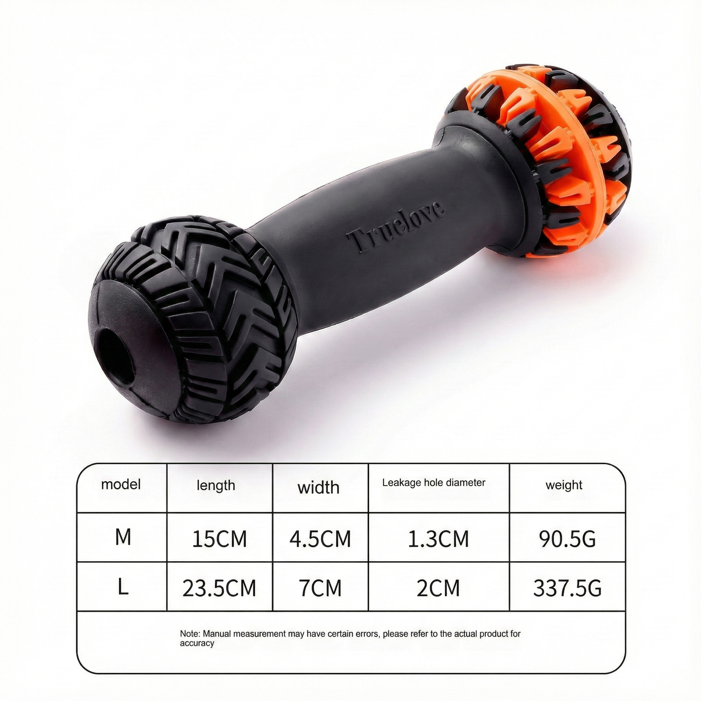 Heavy-Duty Rubber Dog Dumbbell - Chew Toy, Teeth Cleaner & Treat Dispenser
