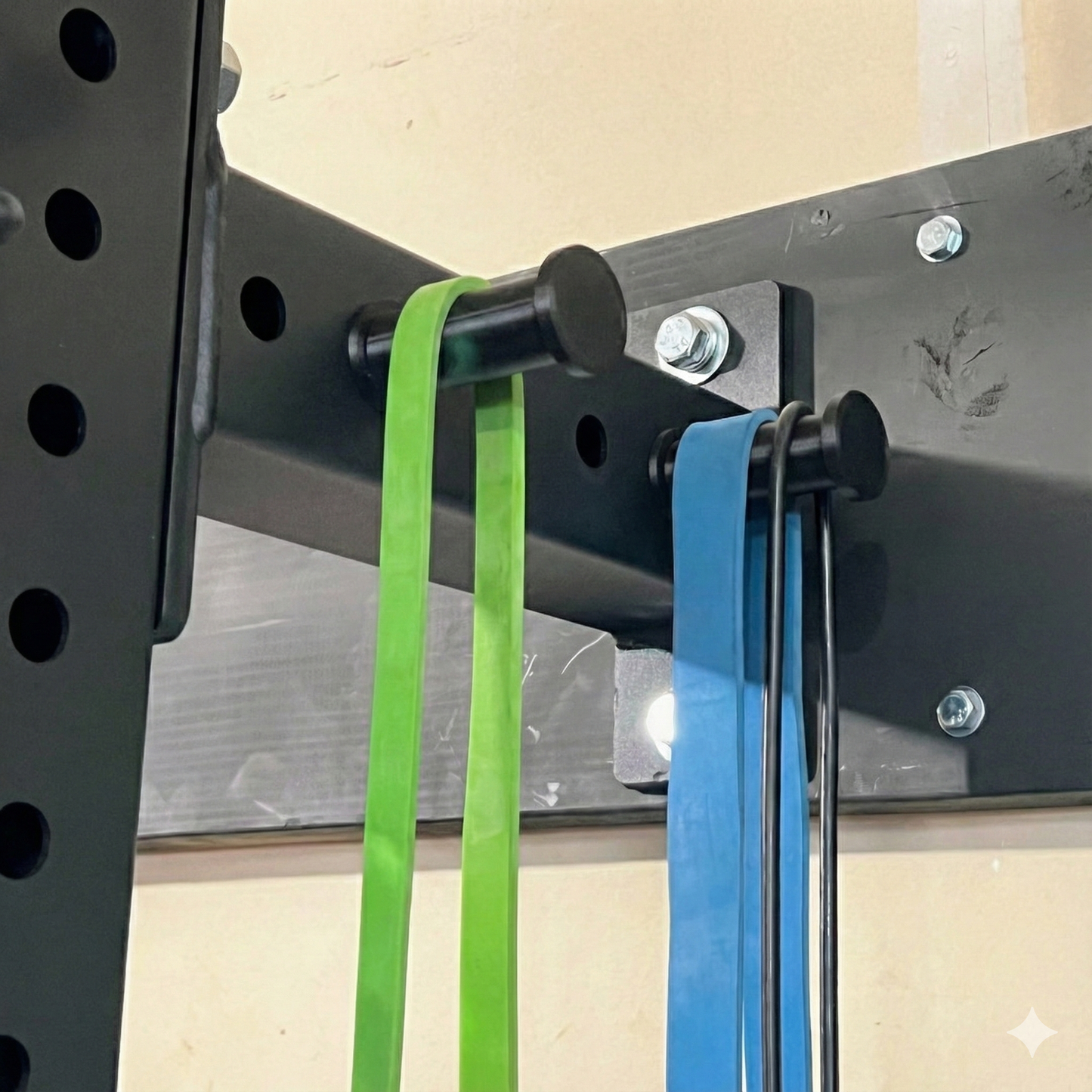 Carbon Fiber Infused Squat Rack Storage Pegs - 3D Printed Gym Gear Holder (6 Inch)